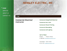 Tablet Screenshot of hensleyelectric.com